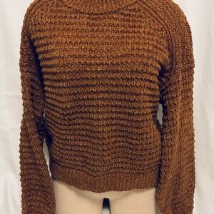 Universal Thread Rich Brown Cropped Sweater